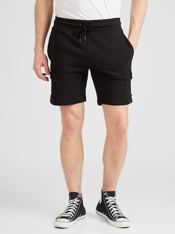 JACK & JONES - Regular Calças cargo 'SWIFT' em preto: frente