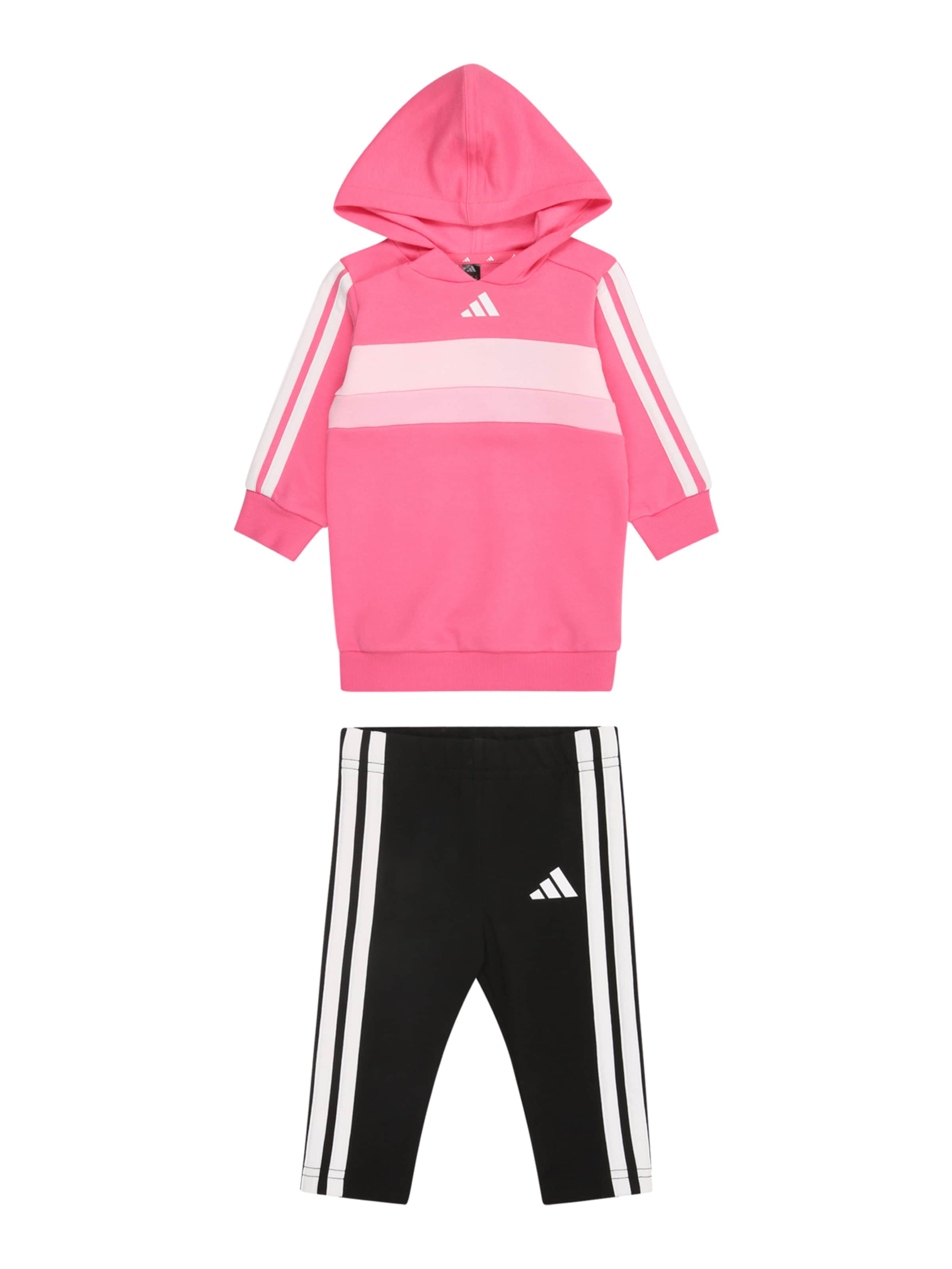 Costum de trening de la ADIDAS SPORTSWEAR pe roz: față