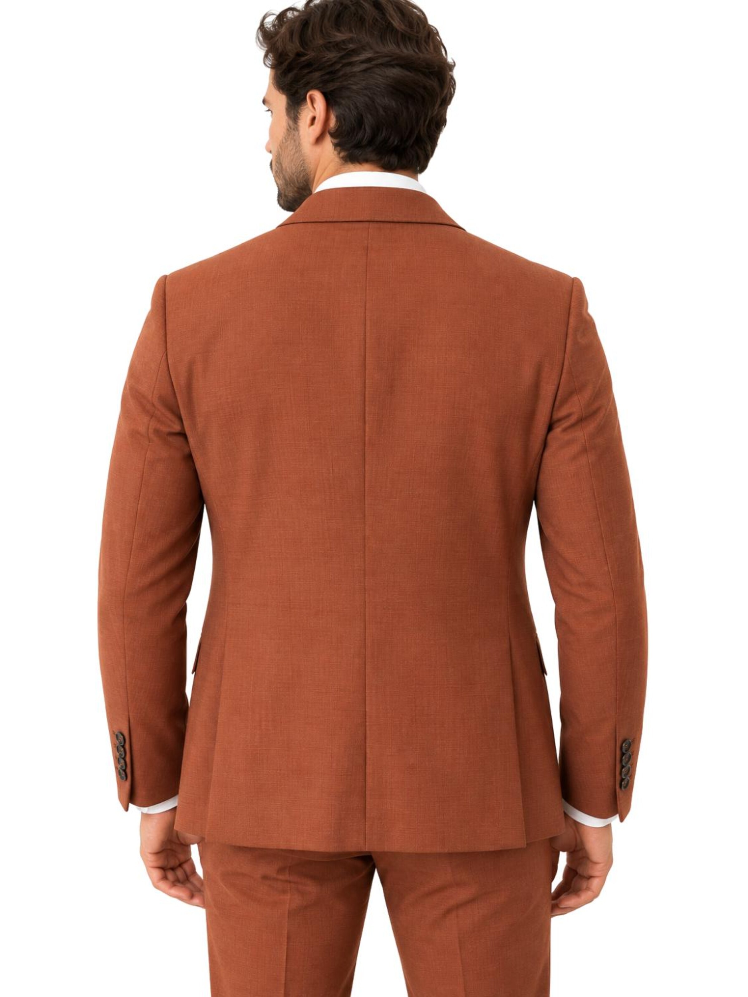 Guild Slim fit Suit 'Slim fit Business Anzug' in Orange