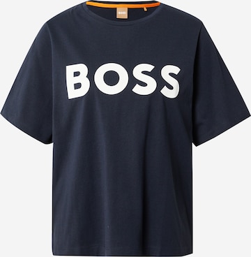 BOSS Orange T-shirt 'Etey' i blå: framsida