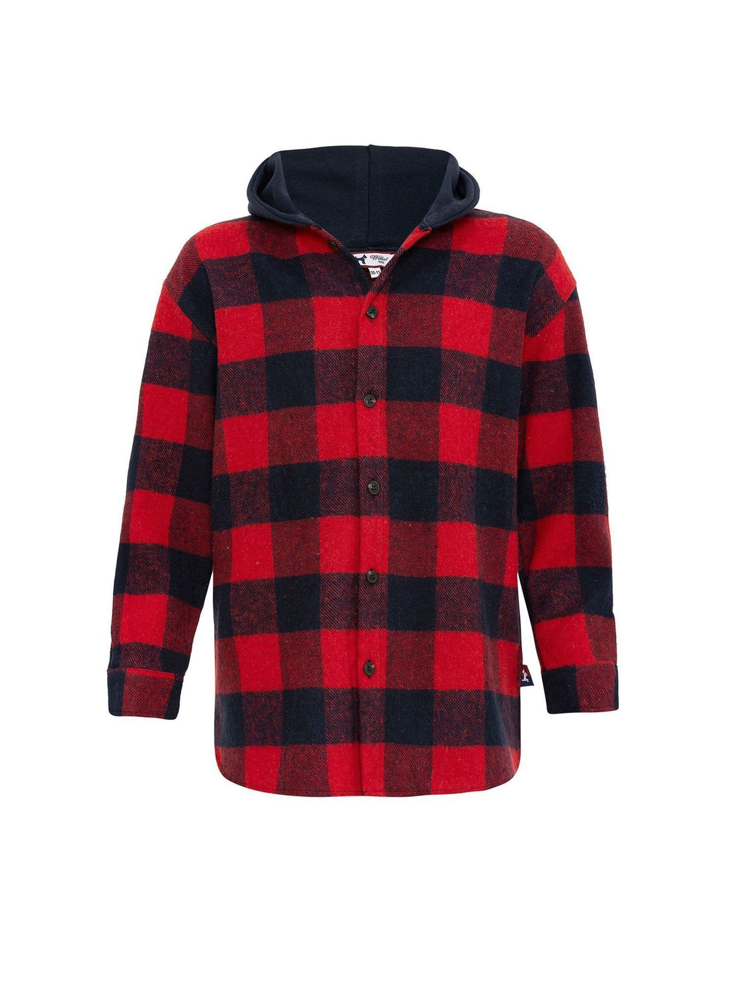 Williot Comfort fit Overhemd in Rood: voorkant