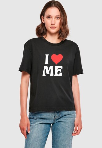 Miss TeeMajica 'I Love Me' - crna boja: prednji dio