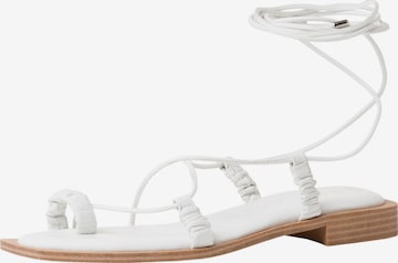 TAMARIS T-Bar Sandals in White: front