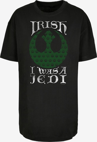 F4NT4STIC T-Shirt 'Irish I Was A Jedi' in Schwarz: predná strana
