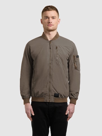 Veste mi-saison 'Ibe' khujo en marron : devant