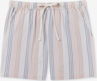 SCHIESSER Pyjamashorts ' Mix+Relax ' in beige / blau / weißmeliert, Produktansicht