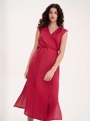 Robe d’été 'Aurora' AmourLinen en rose : devant