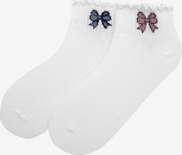 Chaussettes Pull&Bear en blanc : devant