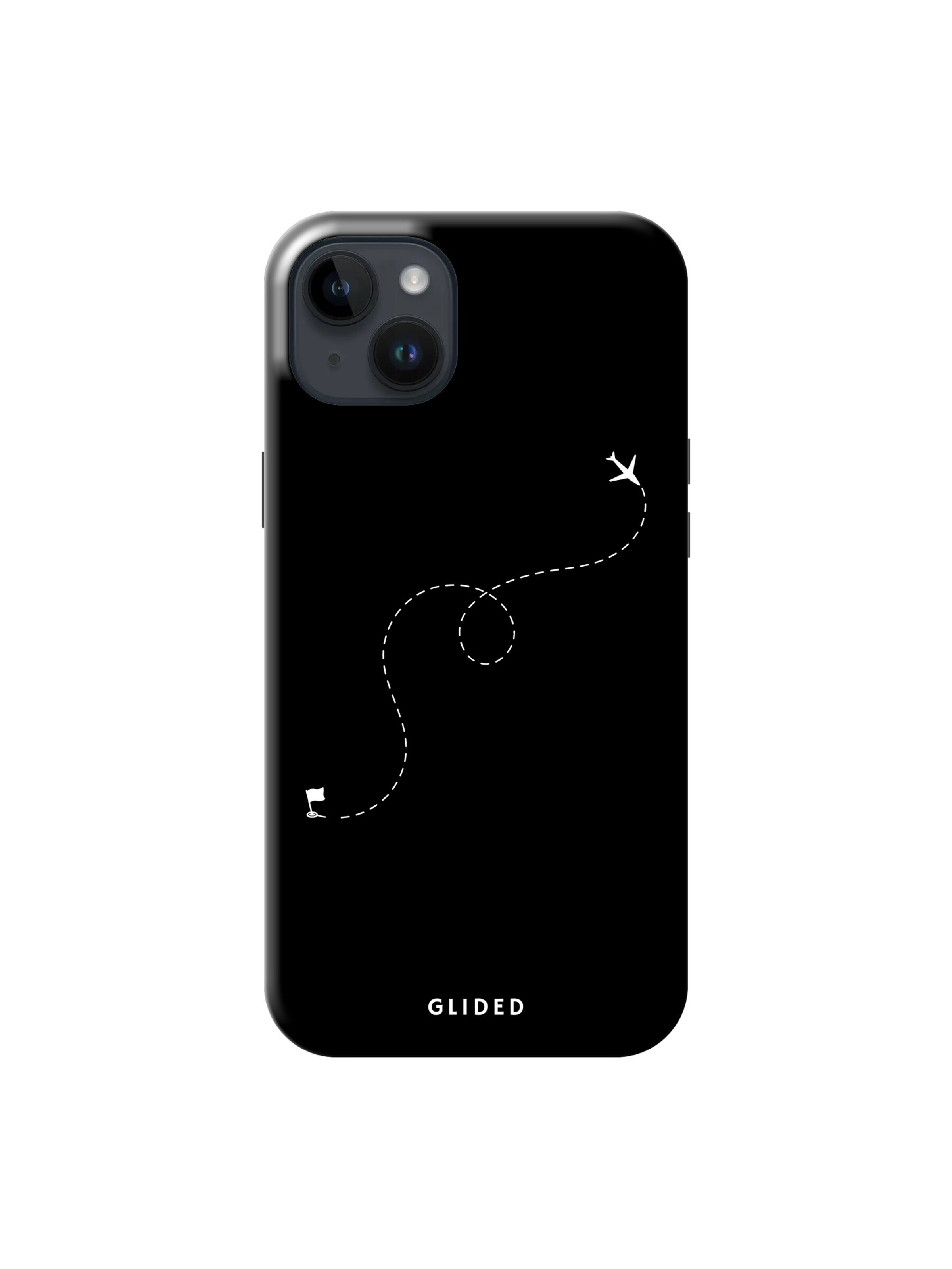 Glided Smartphonehülle 'To Destination Glided Handyhülle' in Schwarz: Vorderseite