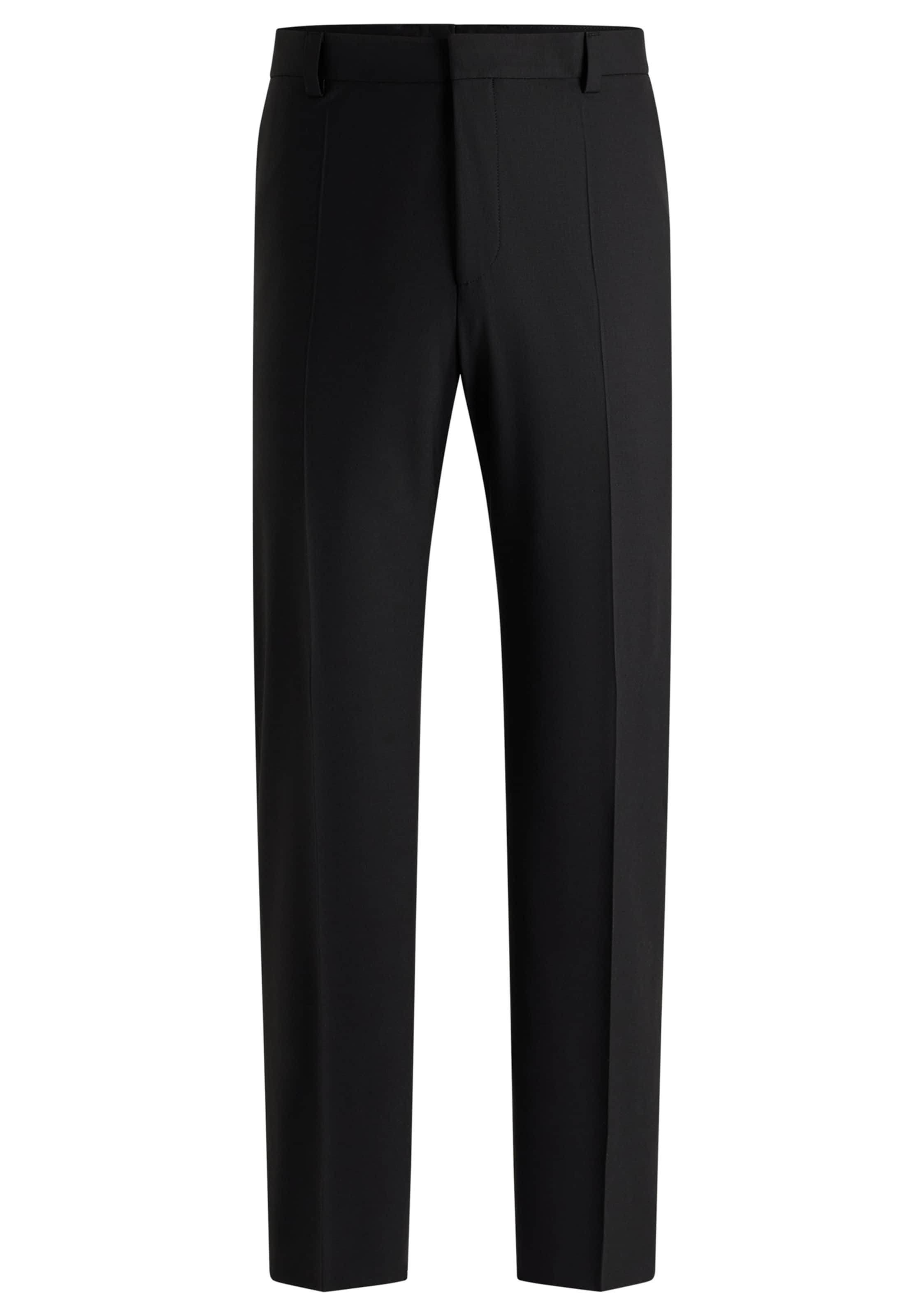 HUGO Slimfit Hose 'Teagan' in Schwarz: Vorderseite