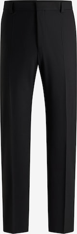 HUGO Slim fit Pleated Pants 'Teagan' in Black: front