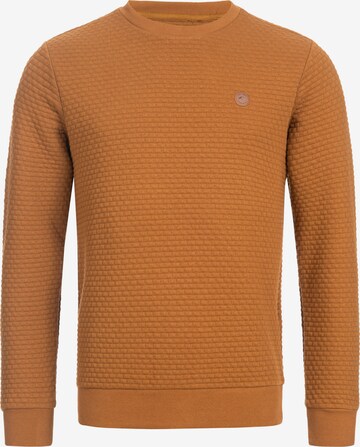 Sweat-shirt 'Dash' INDICODE JEANS en orange : devant