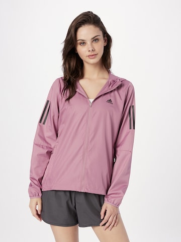 ADIDAS SPORTSWEAR Спортивная куртка 'Own The Run ' в Ярко-розовый: спереди