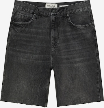 Pull&Bear Loosefit Jeans in Zwart: voorkant