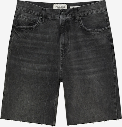 Pull&Bear Shorts in black denim, Produktansicht