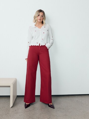 Next Πλεκτή ζακέτα σε λευκό