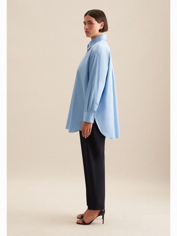 SEIDENSTICKER Blouse 'Schwarze Rose' in Blauw