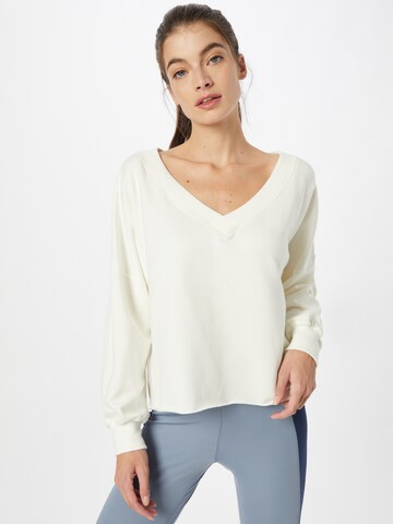 NIKESportska sweater majica 'Luxe' - bež boja: prednji dio