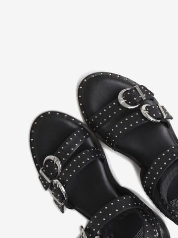 BRONX Sandalen met riem ' Thrill ' in Zwart