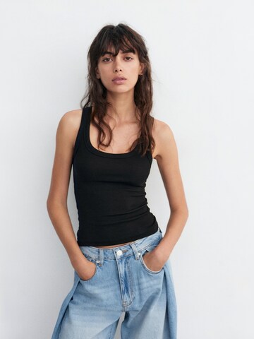 Pull&Bear Top in Schwarz: Vorderseite