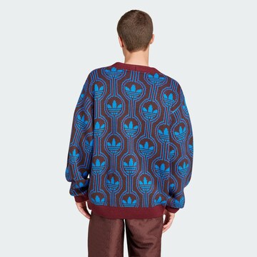 ADIDAS ORIGINALS Knit Cardigan 'Originals 70s Trefoil' in Blue