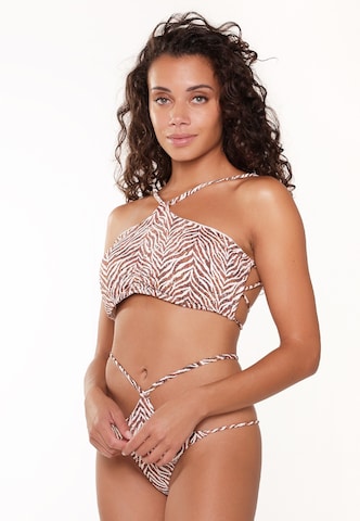 LingaDore Bandeau Bikini Top in Brown