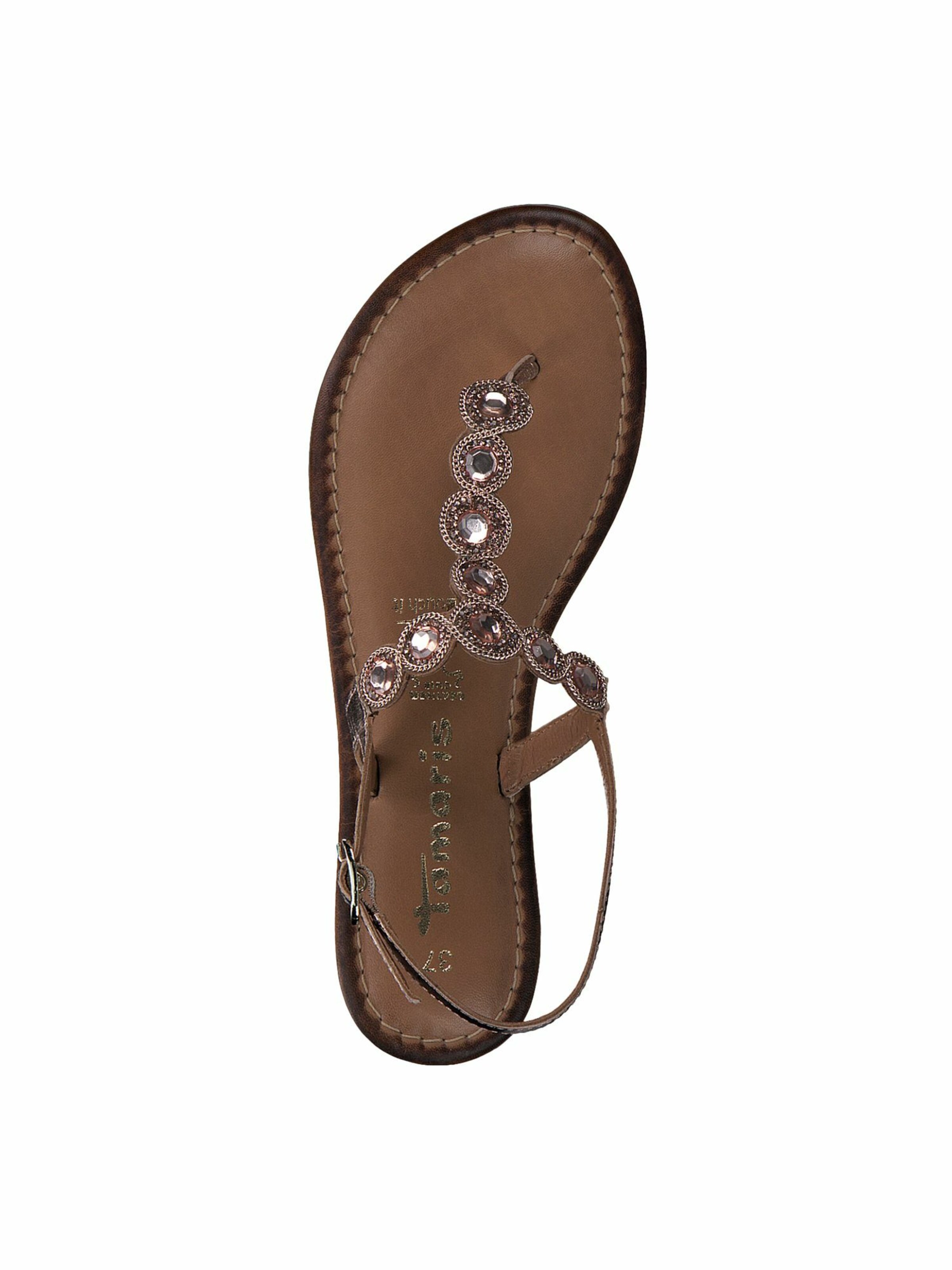 Frauen Sandalen TAMARIS Zehentrenner in Bronze - AY08241 Frauen Sandalen TAMARIS Zehentrenner in Bronze - AY08241