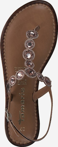 Flip-flops de la TAMARIS pe bronz