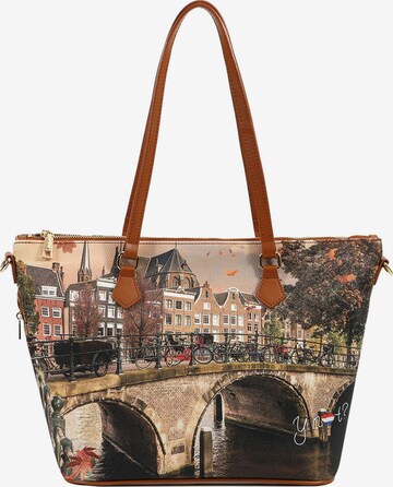 Y Not? Shopper 'Yesbag' in Brown: front