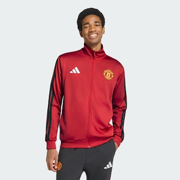 ADIDAS PERFORMANCE Sports sweat jacket 'Manchester United DNA' in Red: front