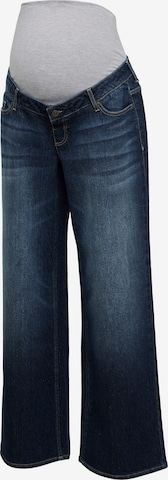 Wide leg Jeans 'MLMALAGA' di MAMALICIOUS in blu: frontale