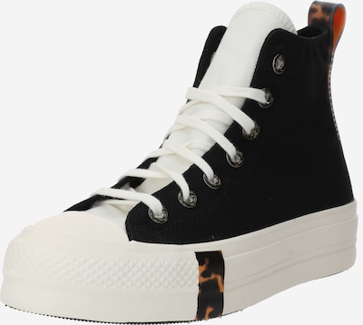 CONVERSE Sneakers hoog 'Chuck Taylor All Star Lift' in de kleur Bruin / Zwart / Wit, Productweergave