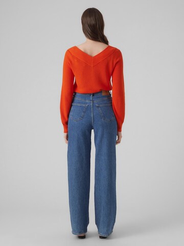 VERO MODA Sweater 'NEW LEXSUN' in Red