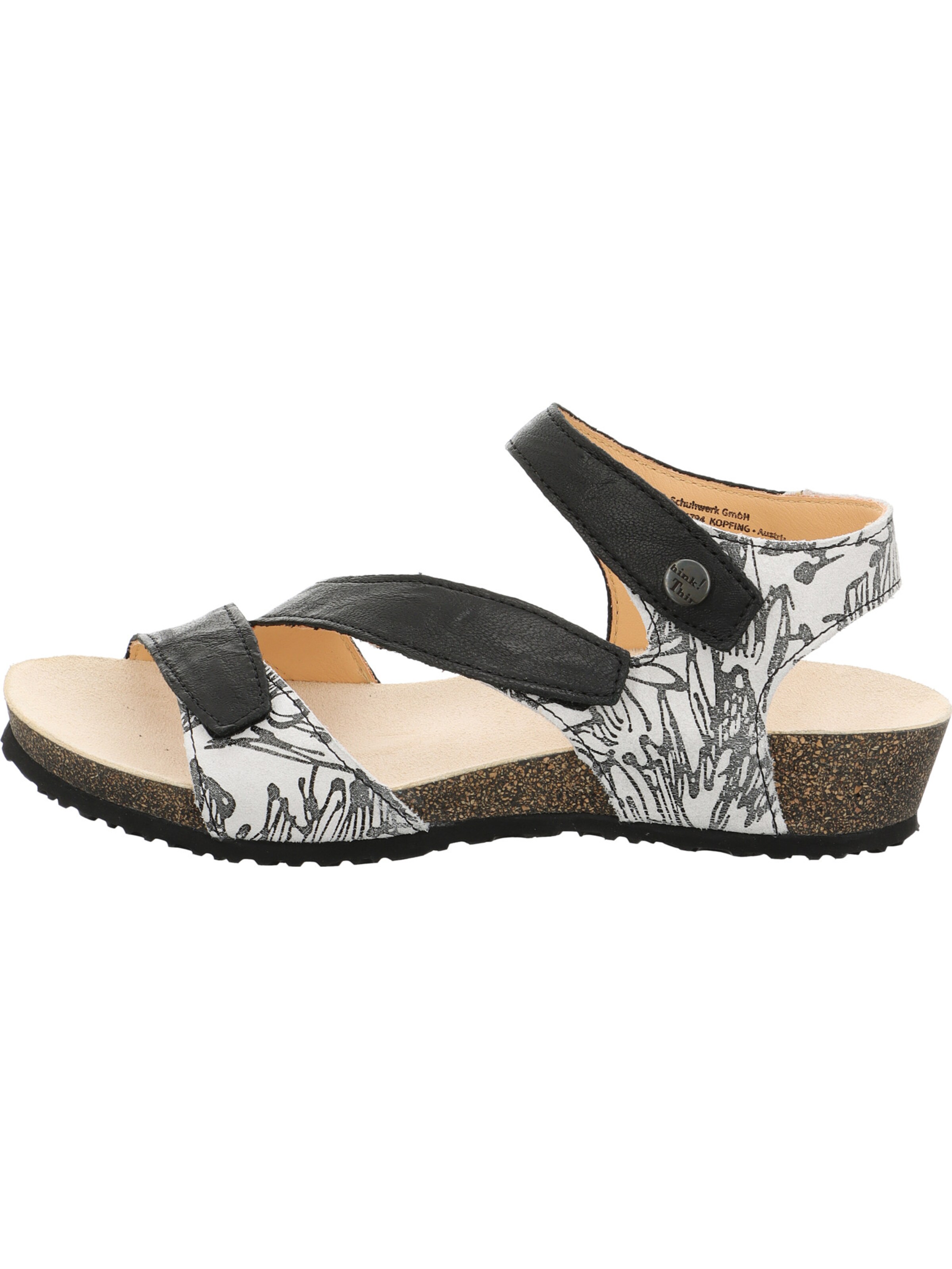 THINK! Sandalen met riem 'Dumia' in Wit
