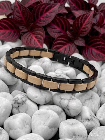 Holzwerk Armband 'EMMSEE' in Beige