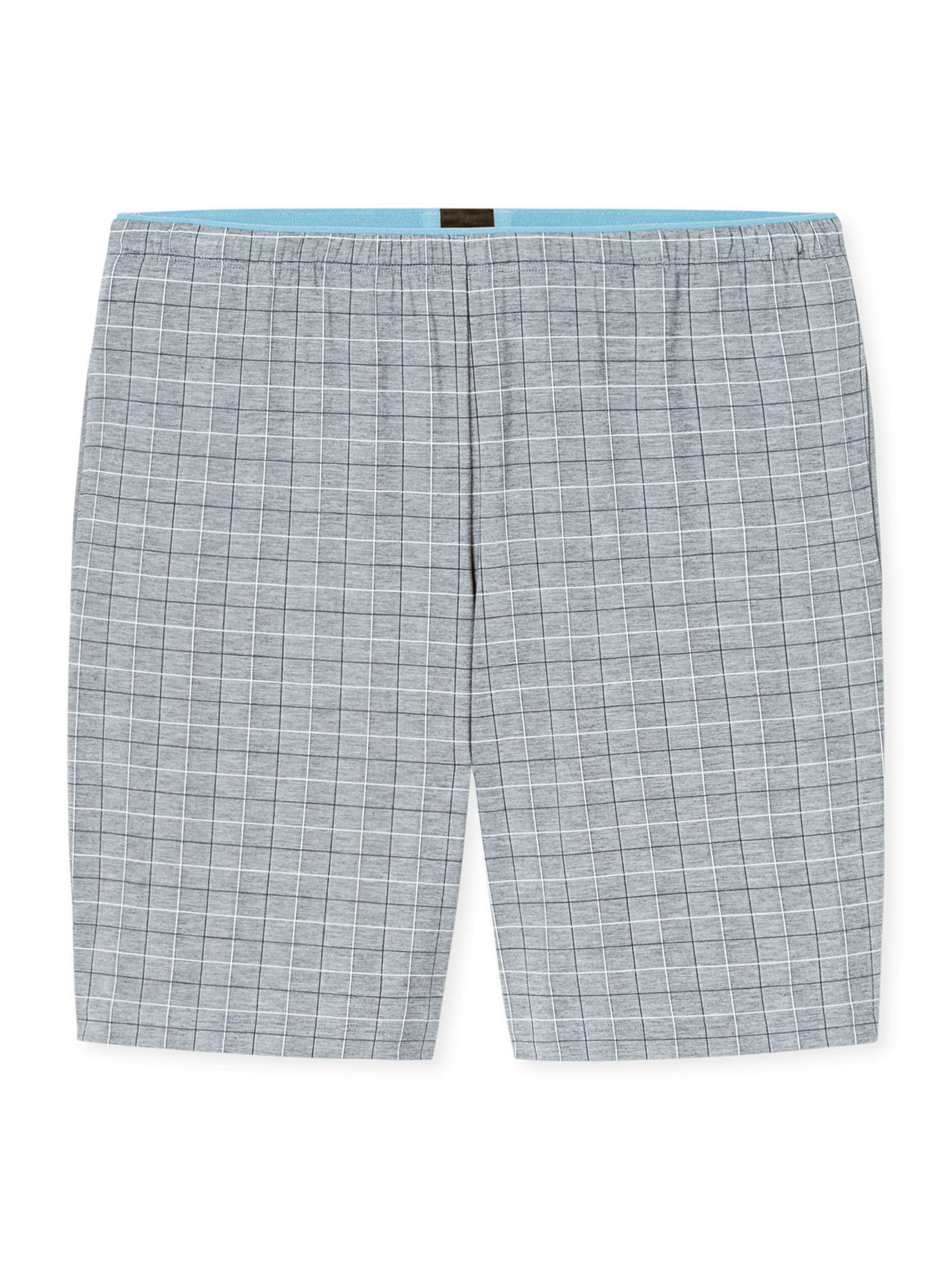 Pyjama court ' Selected Premium Jacquard ' SCHIESSER en gris