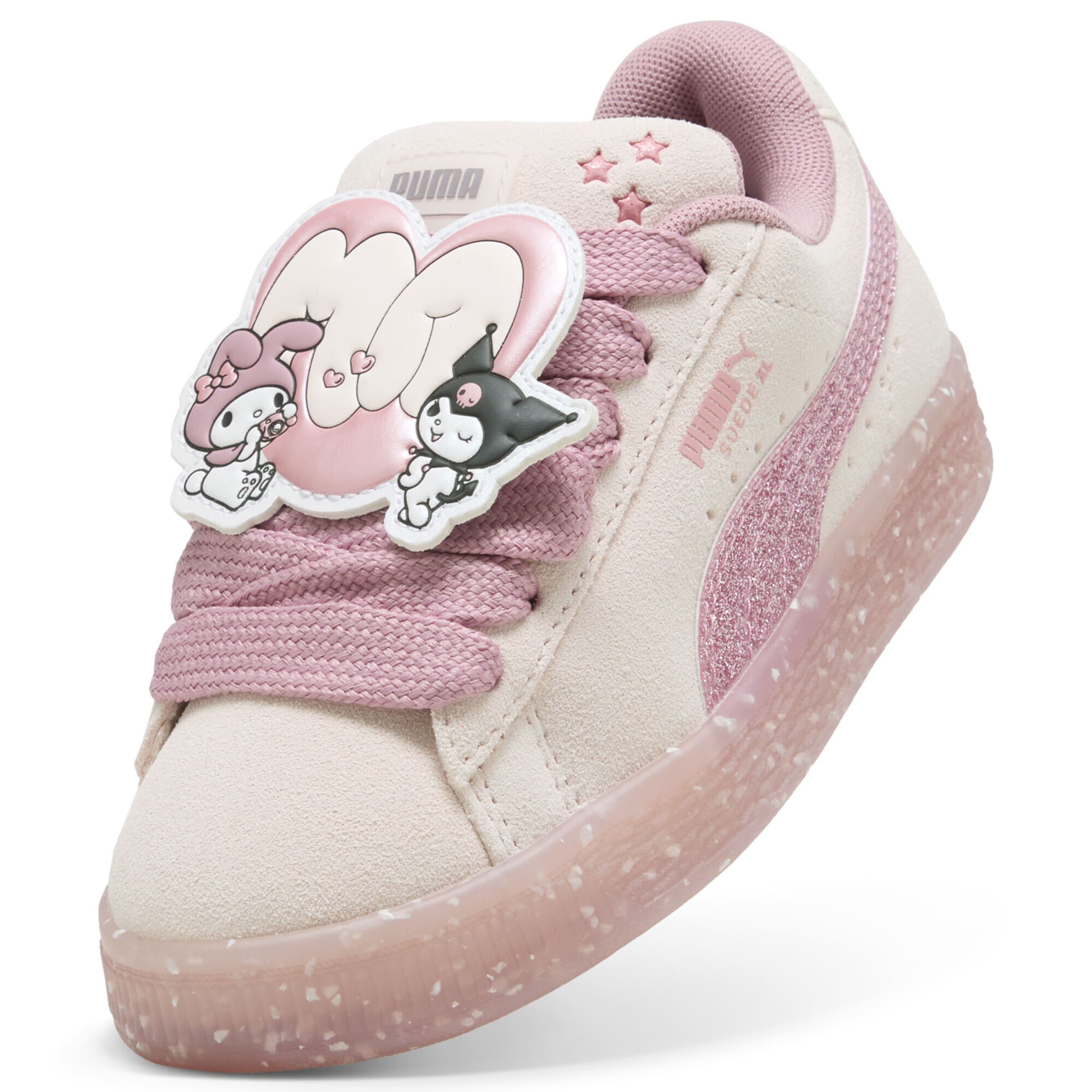 Baskets PUMA en rose : devant