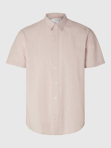 SELECTED HOMME Regular fit Button Up Shirt in Pink