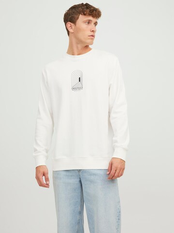 Sweat-shirt 'DESTINY' JACK & JONES en blanc : devant