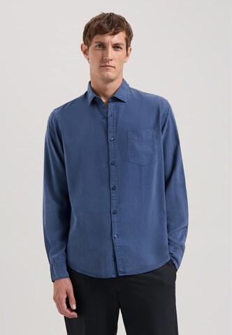 Dstrezzed Regular fit Button Up Shirt 'Lamont' in Blue: front