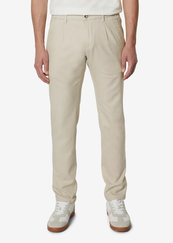 Regular Pantalon chino 'STIG' Marc O'Polo en beige : devant