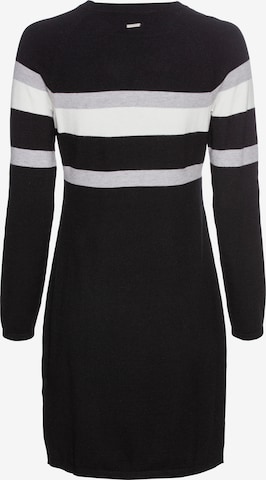 LAURA SCOTT Knitted dress in Black: front