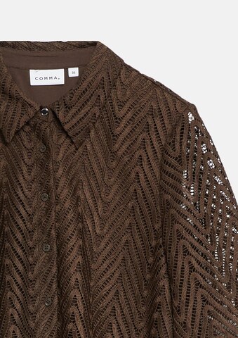 COMMA Bluse in Braun