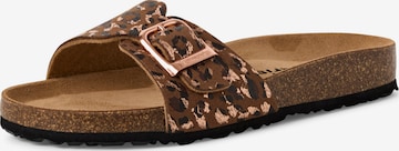 Mule Tamaris en marron : devant