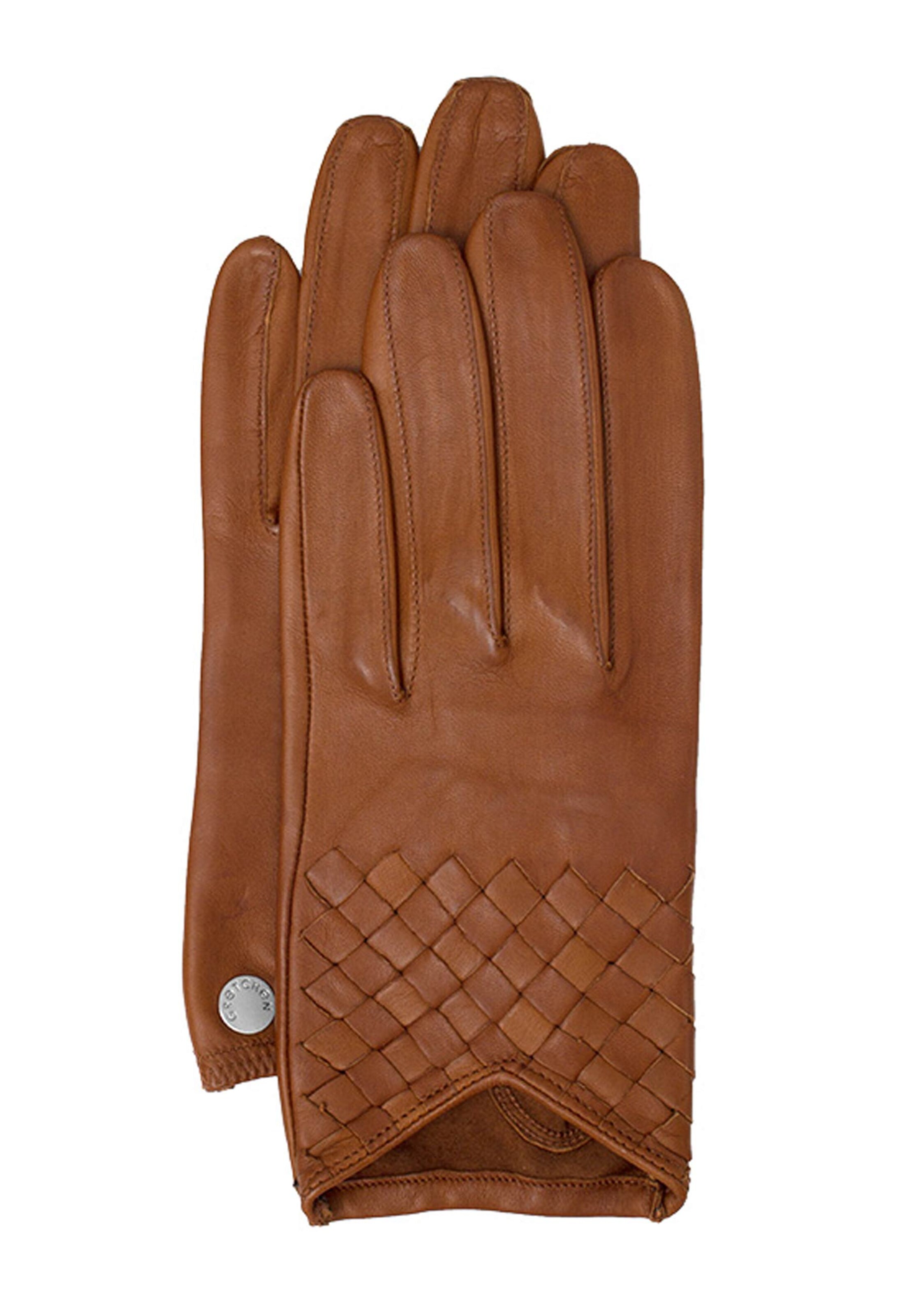 Gretchen Fingerhandschuhe in Braun: Vorderseite