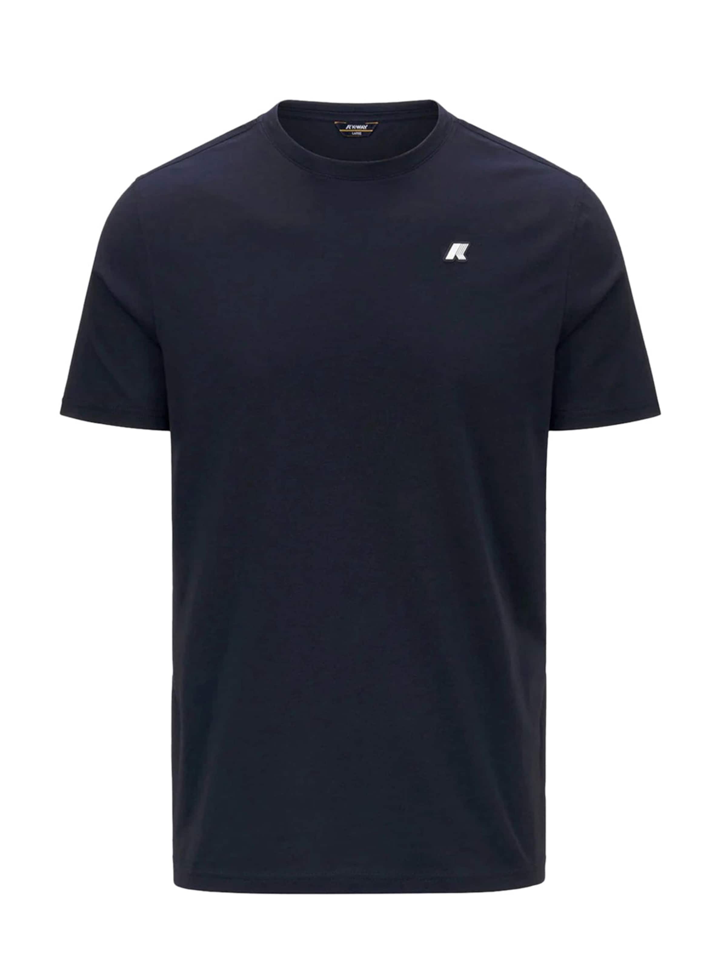 K-Way Shirt 'Uomo Odom Jersey Blu scuro' in Blauw: voorkant