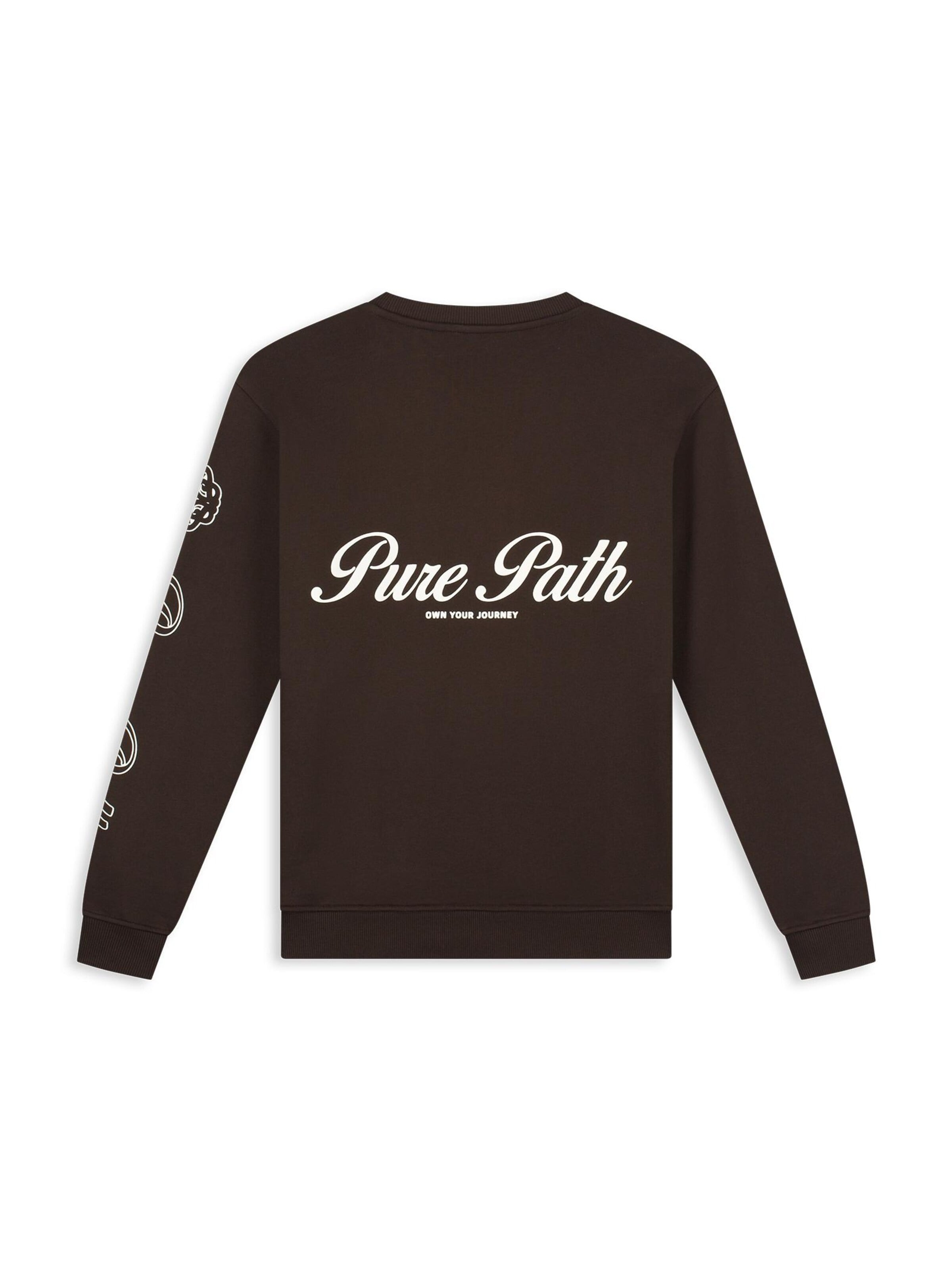 Sweat-shirt Pure Path en marron