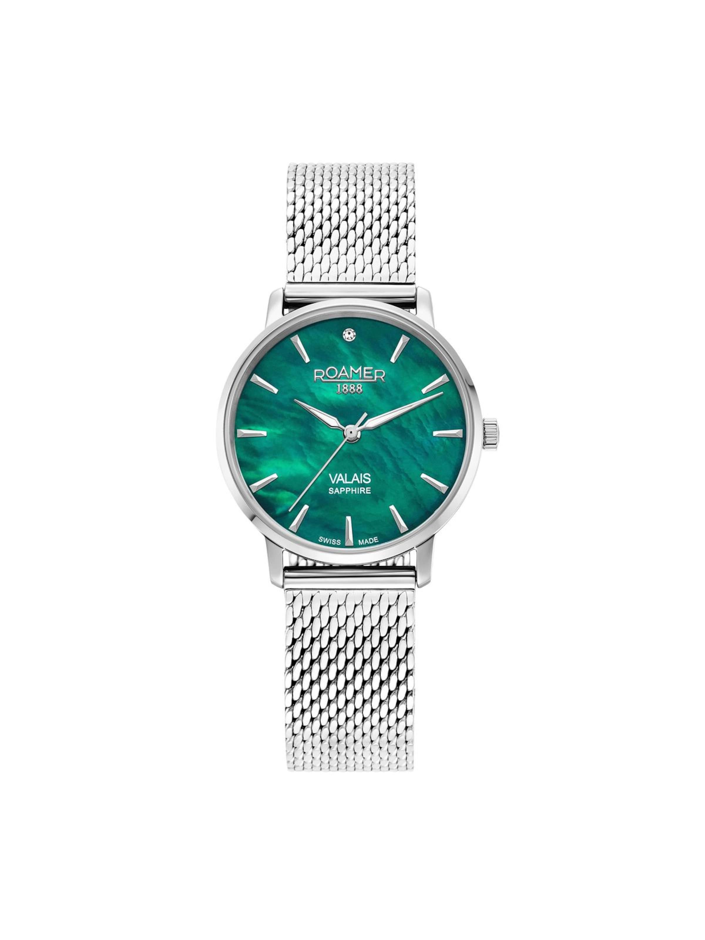 Montre à affichage analogique Roamer en vert : devant