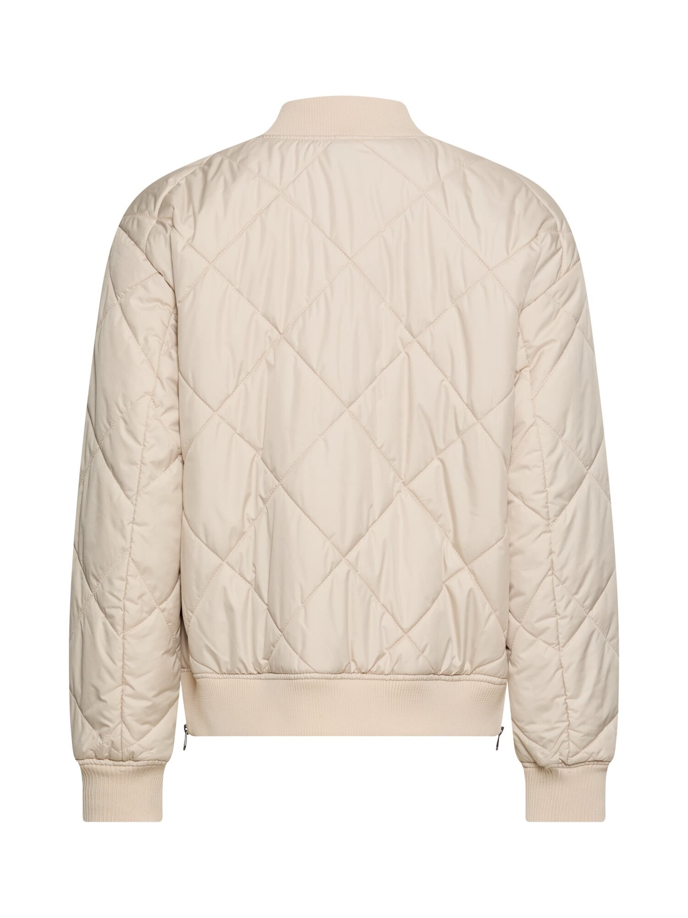 CAMEL ACTIVE Oversize Bomberjacke mit Diamantsteppung in Beige