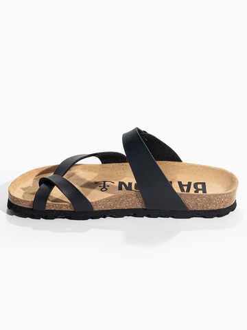 Bayton - Sandalias de dedo 'Diane' en negro